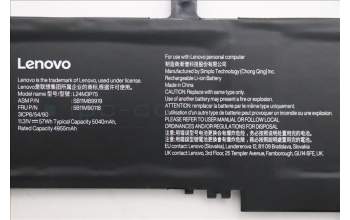 Lenovo 5B11M90118 BATTERY Internal, 3c 57Wh, LiIon, SMP