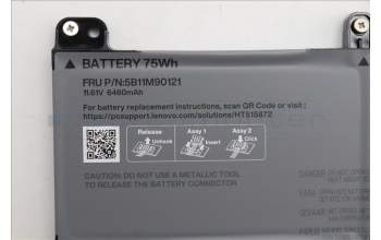 Lenovo 5B11M90121 BATTERY Internal, 3c 75Wh, LiIon, SWD