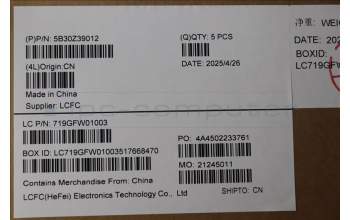 Lenovo 5B30Z39012 BEZEL ME470_B_COVER_RGB_SUB_ASSY