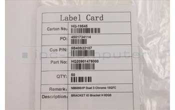 Lenovo 5B40S22107 BRACKET IO Bracket H 82QS