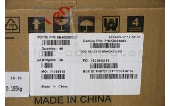 Lenovo 5B40Z68833 BRACKET FRU BRACKET IO_MB