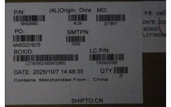 Lenovo 5B40Z68963 BRACKET MP6C0_C_WWAN_BKT_SUB_ASSY