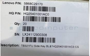 Lenovo 5B68C29170 TB321FU Side Key BL&*HQ25401001AC0 CS