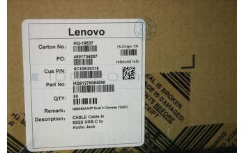 Lenovo 5C10S30318 CABLE Cable H 82QS USB-C to Audio Jack