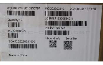 Lenovo 5C10S30797 Displaykabel Cable WT 82XK