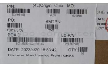 Lenovo 5C11H81558 CABLE FRU CABLE KX3D1_5M_CAM_CABLE