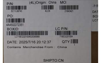 Lenovo 5C11L99743 CABLE CABLE-FPC,FPR,FORCEPAD (HYN)