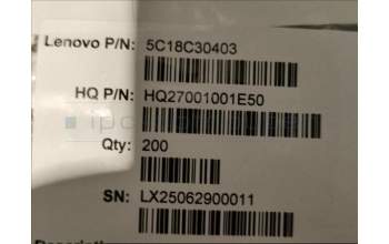 Lenovo 5C18C30403 TB336ZU RF cable_WH_S &*HQ27001001E50 CS