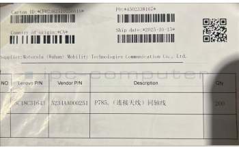 Lenovo 5C18C31643 TB361ZU RF Cable_WH&*5234AA000251 CS