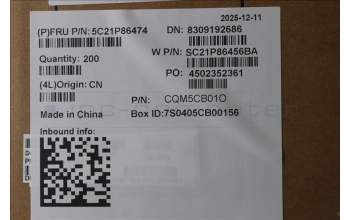 Lenovo 5C21P86474 CAMERA CS25 Y4 HD 2MC CCY