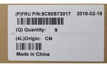 Lenovo 5C50S73017 CARDPOP REAR IO BOARD C 81MH W/FFC