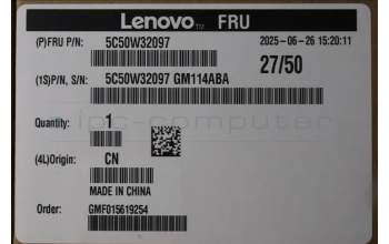 Lenovo 5C50W32097 CARDPOP BLD Tiny11 BTB Type-c 100W Card