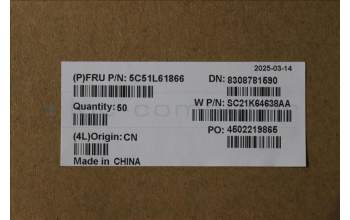 Lenovo 5C51L61866 CAMERA Camera,5M,RGB,USB,1MIC,WF,LVI