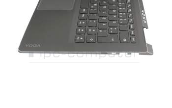 5CB0L47390 Original Lenovo Tastatur inkl. Topcase DE (deutsch) schwarz/grau mit Backlight