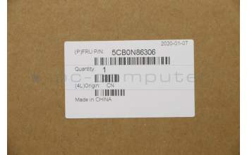 Lenovo 5CB0N86306 C-Cover with keyboard, UK English, White, Non-Backlight, UK