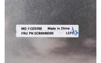 Lenovo 5CB0N86585 C-Cover with keyboard, Slovenian, White, TouchPad, UK