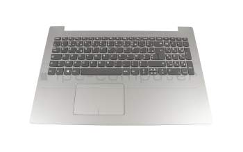 5CB0N86629 Original Lenovo Tastatur inkl. Topcase FR (französisch) grau/silber mit Backlight