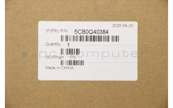 Lenovo 5CB0Q40384 C-Cover with keyboard, Spanish, Black, Non-Backlight, UK