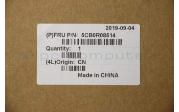 Lenovo 5CB0R08514 C-Cover with keyboard, USA English, Iron Grey, Backlight, Fingerprint, US