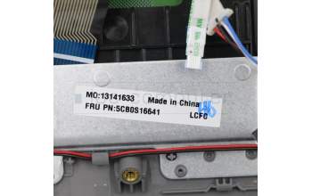 Lenovo 5CB0S16641 C-Cover with keyboard, Greek, Platinum Grey, Non-Backlight, US