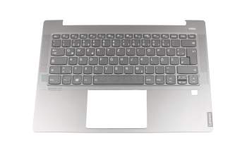 5CB0S17235 Original Lenovo Tastatur inkl. Topcase DE (deutsch) grau/grau mit Backlight