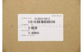 Lenovo 5CB0S18812 C-Cover with keyboard, Bulgarian, Blue, Backlight, UK