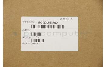 Lenovo 5CB0U43592 C-Cover with keyboard, Nordic, Onyx Black, Non-Backlight, Non-Fingerprint, UK