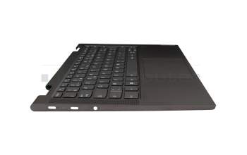 5CB0U43958 Original Lenovo Tastatur inkl. Topcase FR (französisch) grau/grau mit Backlight