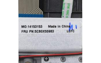 Lenovo 5CB0X55983 C-Cover with keyboard, Slovenian, Platinum Grey, Non-Backlight, UK