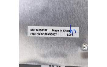 Lenovo 5CB0X56857 C-Cover with keyboard, Slovenian, Platinum Grey, Non-Backlight, Non-Fingerprint, UK