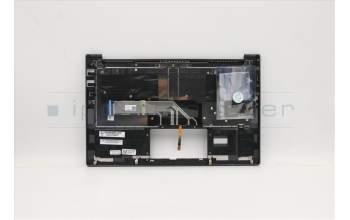 Lenovo 5CB0Z32100 C-Cover with keyboard, Bulgarian, Grey, Backlight, UK