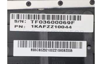 Lenovo 5CB0Z32100 C-Cover with keyboard, Bulgarian, Grey, Backlight, UK