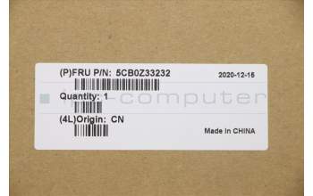 Lenovo 5CB0Z33232 C-Cover with keyboard, UK English, Onyx Black, Backlight, UK