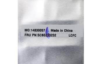 Lenovo 5CB0Z33232 C-Cover with keyboard, UK English, Onyx Black, Backlight, UK