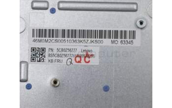 Lenovo 5CB0Z56777 C-Cover with keyboard, German, Ice Blue, Non-Backlight, UK