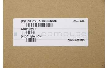 Lenovo 5CB0Z56788 C-Cover with keyboard, UK English, Ice Blue, Non-Backlight, UK