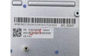 Lenovo 5CB0Z56788 C-Cover with keyboard, UK English, Ice Blue, Non-Backlight, UK