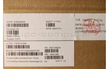 Lenovo 5CB0Z69534 COVER FRU COVER T14G2_CCOVER_WS_FP_GY NE