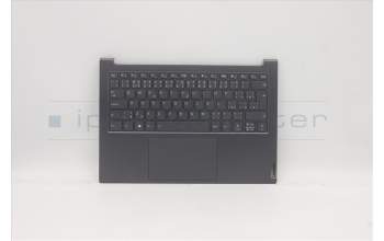 Lenovo 5CB0Z97205 C-Cover with keyboard, Czech/Slovakian, Slate Grey, Backlight, UK