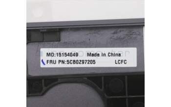 Lenovo 5CB0Z97205 C-Cover with keyboard, Czech/Slovakian, Slate Grey, Backlight, UK