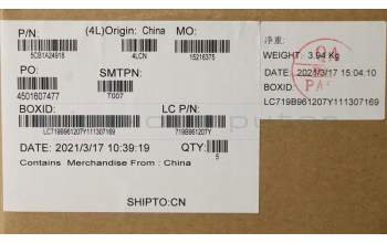 Lenovo 5CB1A24918 Tastatur inkl. Topcase ASM_BELL81YQBLFPGGML