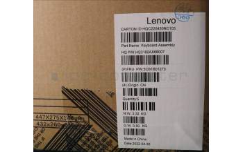 Lenovo 5CB1B01270 C-Cover with keyboard, Switzerland, Iron Grey, Backlight, UK
