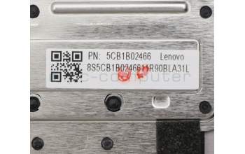 Lenovo 5CB1B02466 C-Cover with keyboard, Italian, Mineral Grey, Backlight, UK