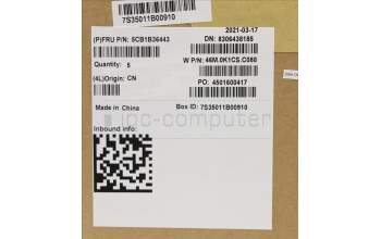 Lenovo 5CB1B36443 Tastatur inkl. Topcase deutsch W82HS FP BL AB