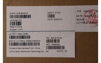 Lenovo 5CB1B43470 Tastatur inkl. Topcase ASM_ENG L82FGNFPABNBLML