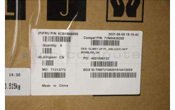 Lenovo 5CB1B66056 Tastatur inkl. Topcase_UK C82FE PLBUW NFPNBL