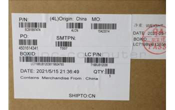 Lenovo 5CB1B97474 Tastatur inkl. Topcase ASM_RUS L82H9 FP A/GUMA