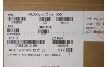 Lenovo 5CB1B97600 Tastatur inkl. Topcase spanisch L82H9 NFPA/GUMA