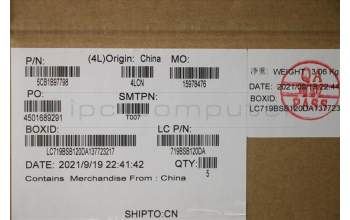 Lenovo 5CB1B97798 Tastatur inkl. Topcase ASM_FRA L82H7 AG FP BLD