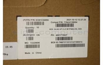 Lenovo 5CB1C04856 Tastatur inkl. TopcaseASM_HBW C82L3 CloBL